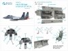 Quinta Studio QD48213 F-15B 3D-Printed & coloured Interior on decal paper (GWH) 1/48